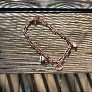 Rose Gold Seashell Charm Bracelet - Women Jewelry - Pura VidA